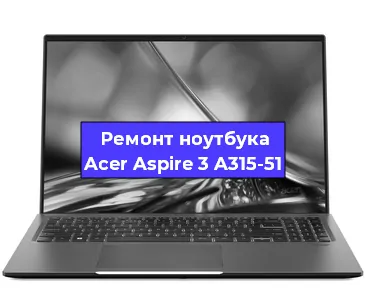Ремонт ноутбука Acer Aspire 3 A315-51 в Екатеринбурге
